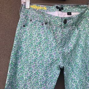 Rare J.Crew Liberty Ditsy Floral Skinny Jeans 26